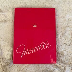 NIB Vintage 50's Merville Nylon Thigh High Stocking Pantyhose In Palm Sz 9.5